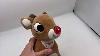 Rudolph the Red Nose Reindeer Plush Special Light Up Nose Musical Christmas Stuffed Animal