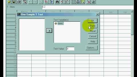 single sample T test
