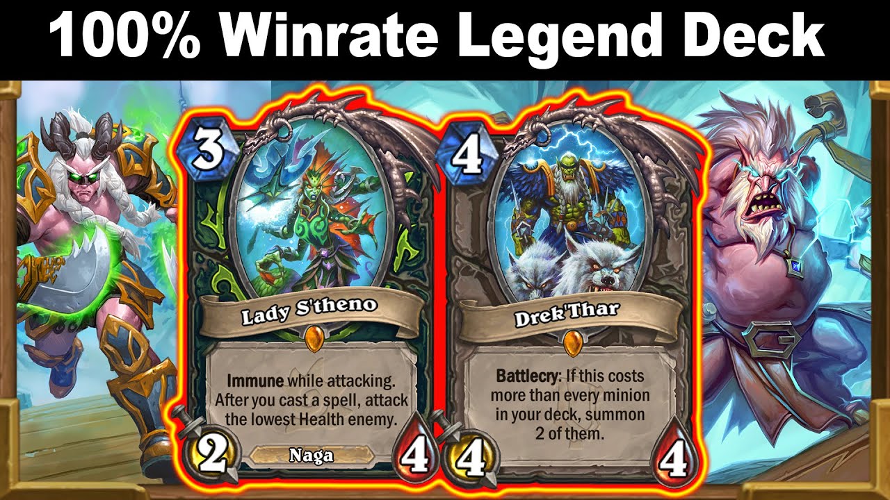 100% Winrate! Get Rank LEGEND NOW For Free And Easiest! Voyage to the  Sunken City | Hearthstone - Hearthstone Decks