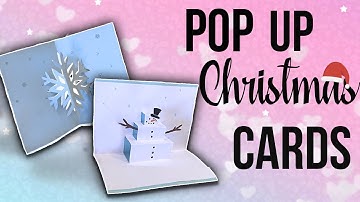 3D Snowman & Snowflake Card - 2 EASY Christmas Cards DIY