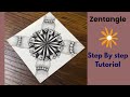Zentangle Pattern -SURYA & ZANDER | Drawing Tutorial For Beginners