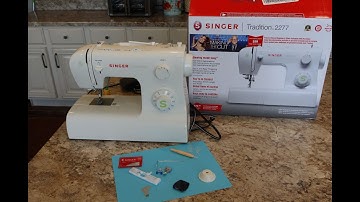 Singer Tradition 2277- Bobbin winding, loading adjusting