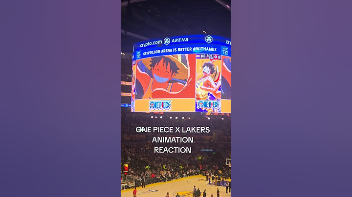 ONE PIECE LAKERS Animation REACTION