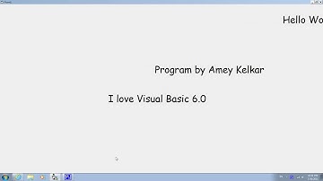 Marquee in Visual Basic 6.0
