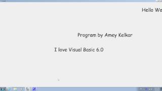 Marquee in Visual Basic 6.0