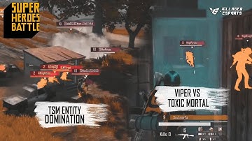 Toxic Mortal vs Viper • TSM Entity Domination - PUBG Mobile Super Heroes Battle Highlights #VE