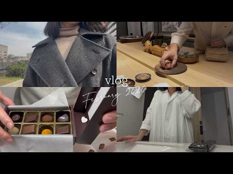 〔vlog〕都内OLの出張6日間とバレンタイン🚅💓北新地の高級お寿司🐟マリオット系ホテルのプラチナ修行🦢