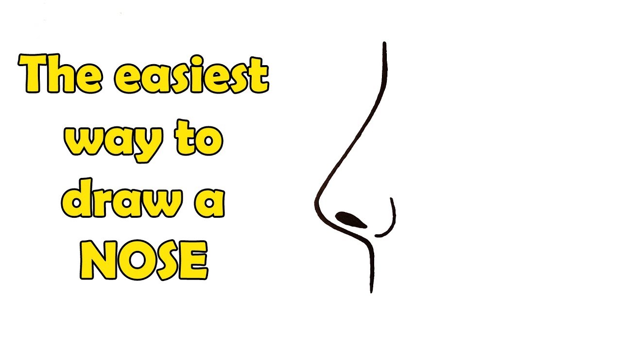 How to Draw a Nose - The easiest way - YouTube