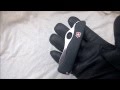 Victorinox Sentinel one hand open and close plus gloves using.