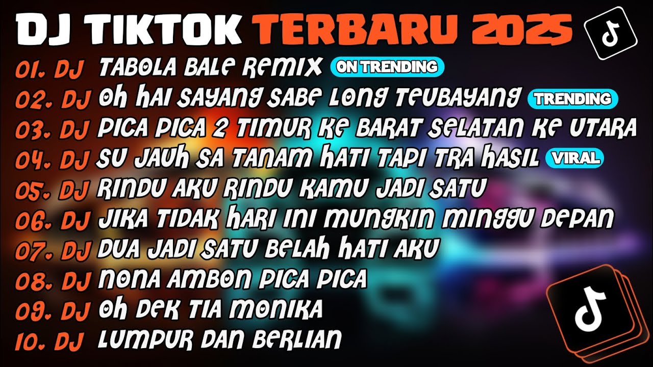 DJ TIKTOK TERBARU 2025🎵DJ TABOLA BALE REMIX🎵DJ OH HAI SAYANG SABE LONG TEUBAYANG🎵 FULL ALBUM