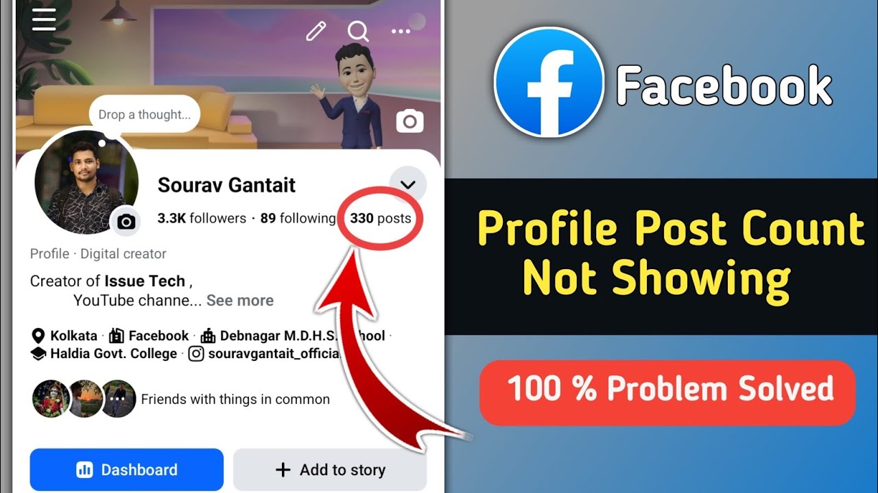 Fix Facebook Profile Posts Count Not Showing Problem 2026