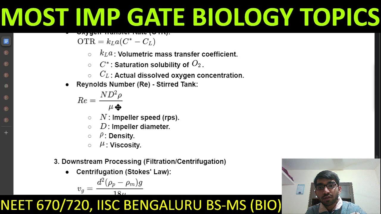GATE Biology PREP | NEET 670/720 | IISc, Bengaluru | CSIR NET | GATE XL | GATE BT | Biology