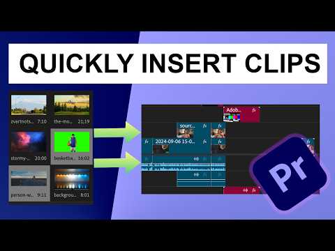 How to Quickly Insert Clips Between Other Clips in Adobe Premiere Pro CC