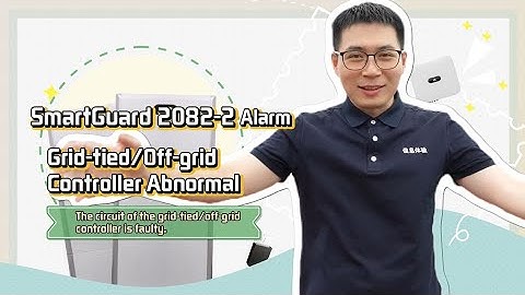 (English) PV Guru - SmartGuard 2082-2 Alarm, Grid-tied/Off-grid Controller Abnormal