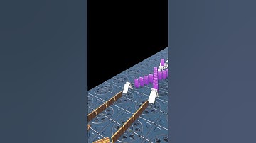 Dominoes Falling Forever #loop #adhd #asmr #relaxing #gaming #music #animation #blender #minecraft