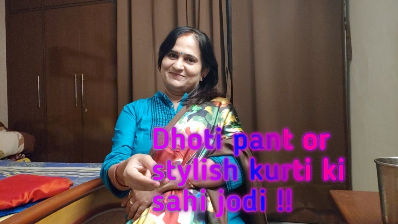 Dhoti pant aur stylish kurti ki sahi jodi!! 😃😃 . Advance Happy Diwali