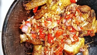 CARA MEMASAK AYAM SAMBAL MATAH. 