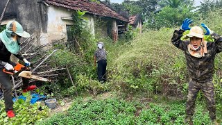 SINGLE MOM sent us letter asking for help cleaning her house that was covered with overgrown grass