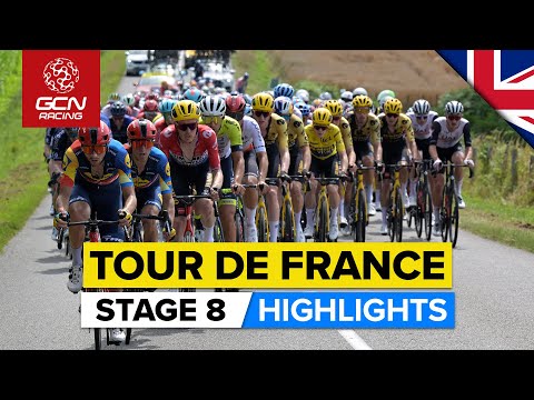 Uphill Finish Sees Strong Sprinters Battle It Out! | Tour De France 2023 Highlights - Stage 8