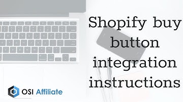 Shopify buy button integration instructions
