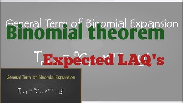 binomial theorem expected LAQ