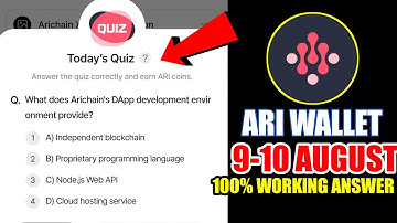 How does Arichain’s DApp development environment provide? |Arichain Wallet Quiz Answers Today|Xenea 