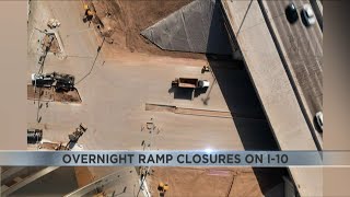 Overnight ramp closures on I-10 to impact Tucson drivers