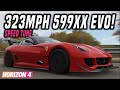 Fh4  fastest car top speed tune  323mph520kph