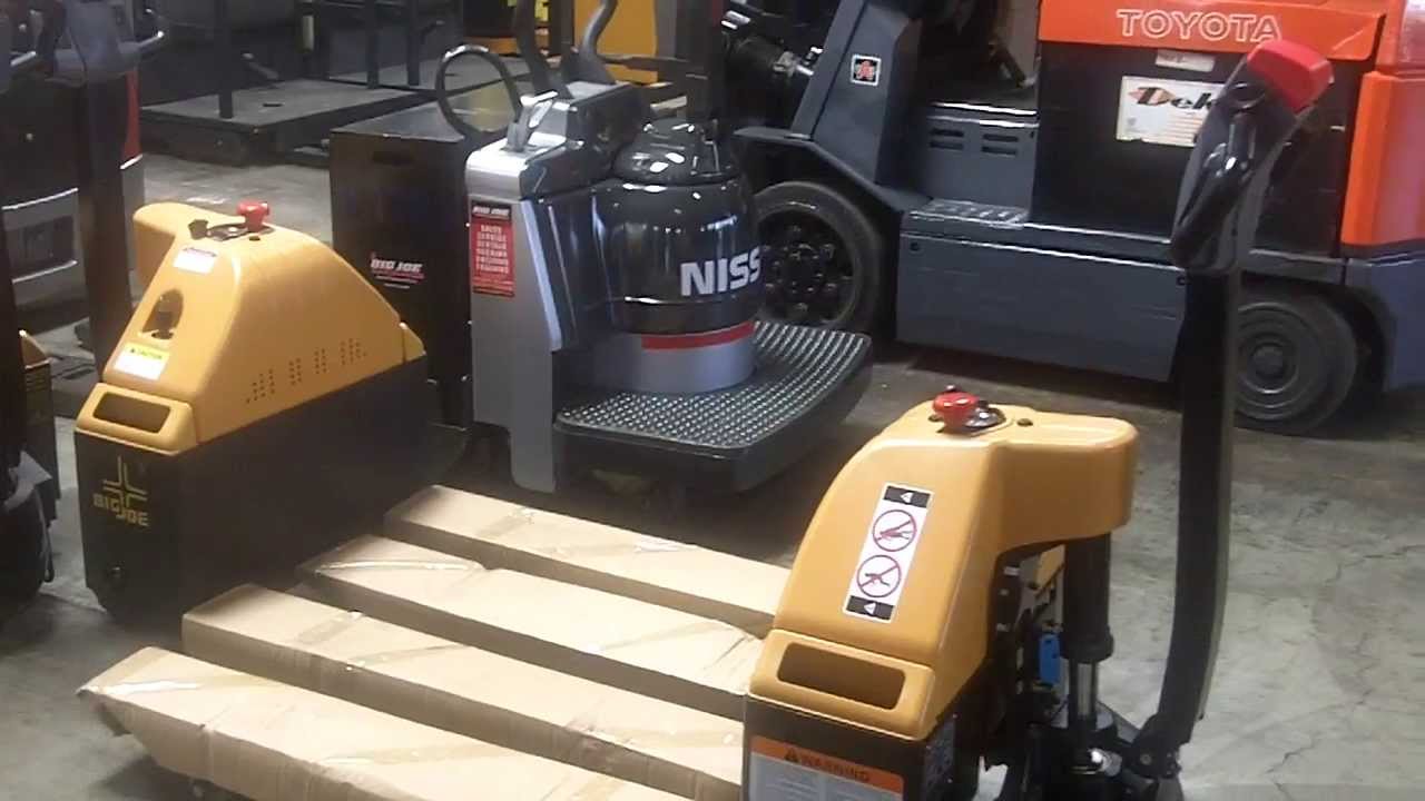 Big Joe E30 Electric Pallet Truck FOR SALE - YouTube