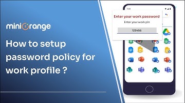 How to setup  password policy for work profile | Android Bring Your Own Device (BYOD)
