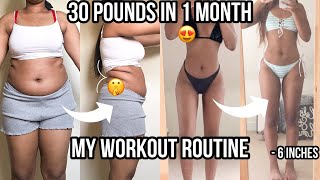 My Full Week of Workouts for a 30 pound weight loss in 1 month - Do This