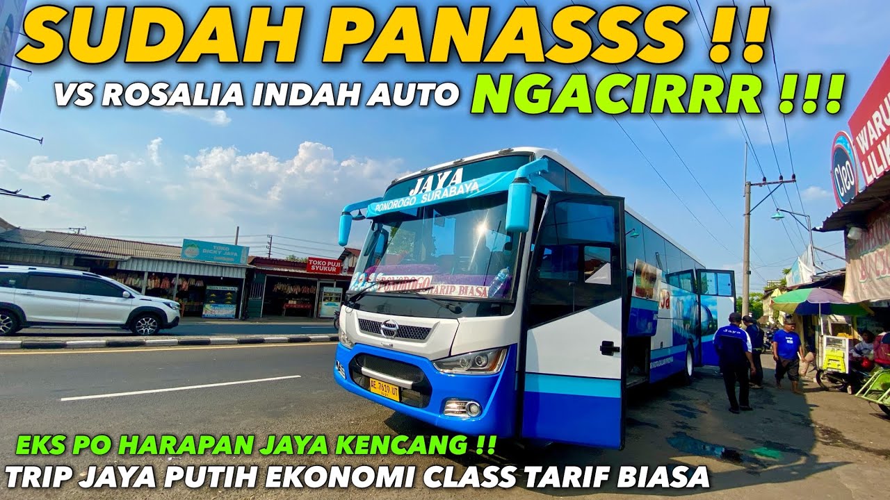 Jaya Putih ponorogo Vs Rosalia indah !! | Trip Bus Jaya Putih Eks Harapan Jaya Surabaya - Bra an