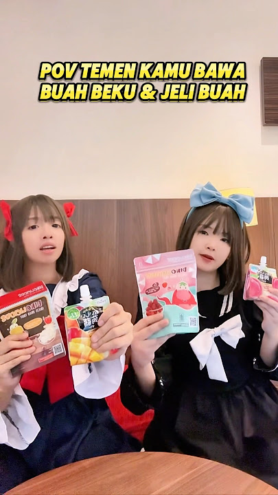 KAMU LOMBA MAKAN BUAH BEKU @SansanTantra #shorts