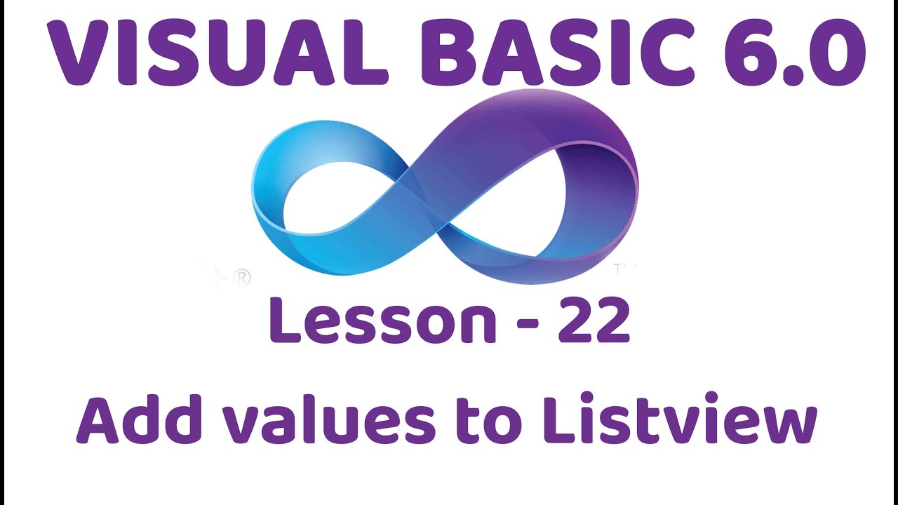 Visual Basic 6.0 | Add values to Listview - YouTube