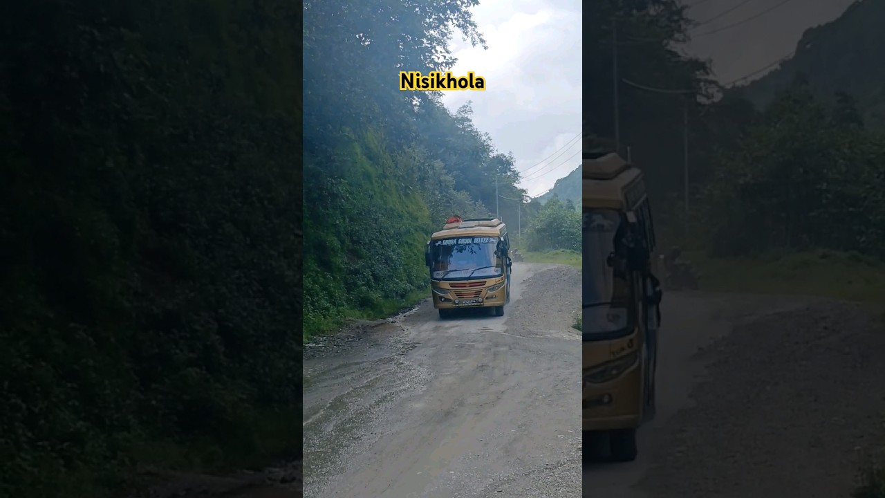 Ghodaghodi Deluxe Bus In Mid-Hill Highway,Nisikhola.