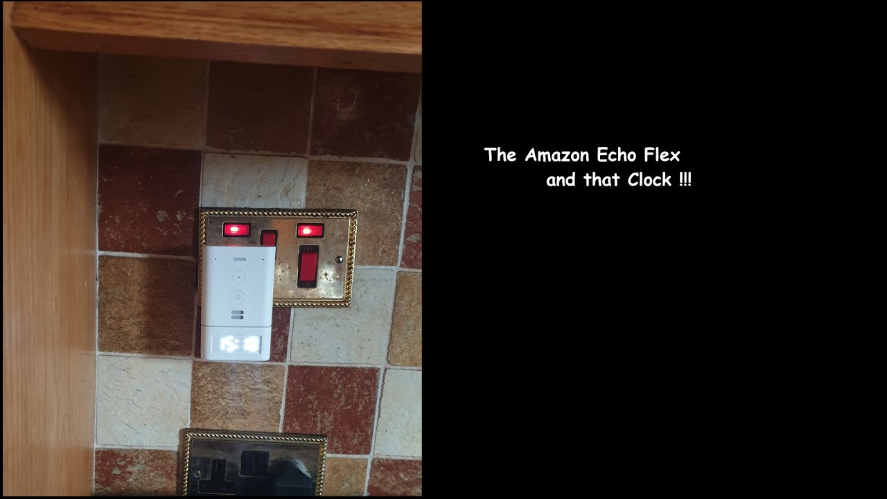 The Amazon Echo Flex ... and that clock plugin module.