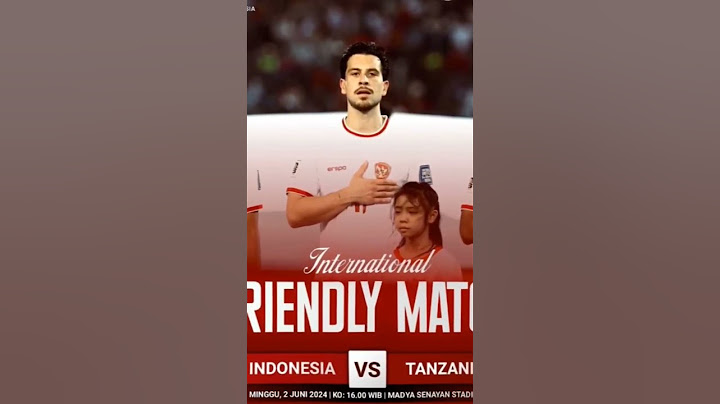 indonesia vs tanzania friendly match
