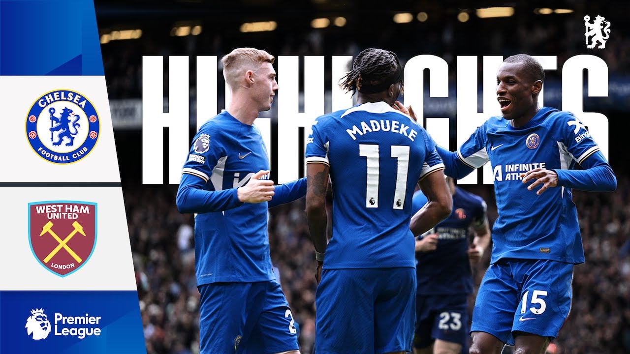 Chelsea 5 0 West Ham  HIGHLIGHTS   Jackson scores a double to seal the win  Premier League 2324