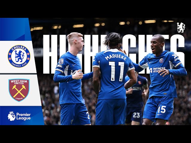 Chelsea 5-0 West Ham | HIGHLIGHTS - Jackson scores a double to seal the win | Premier League 23/24 class=
