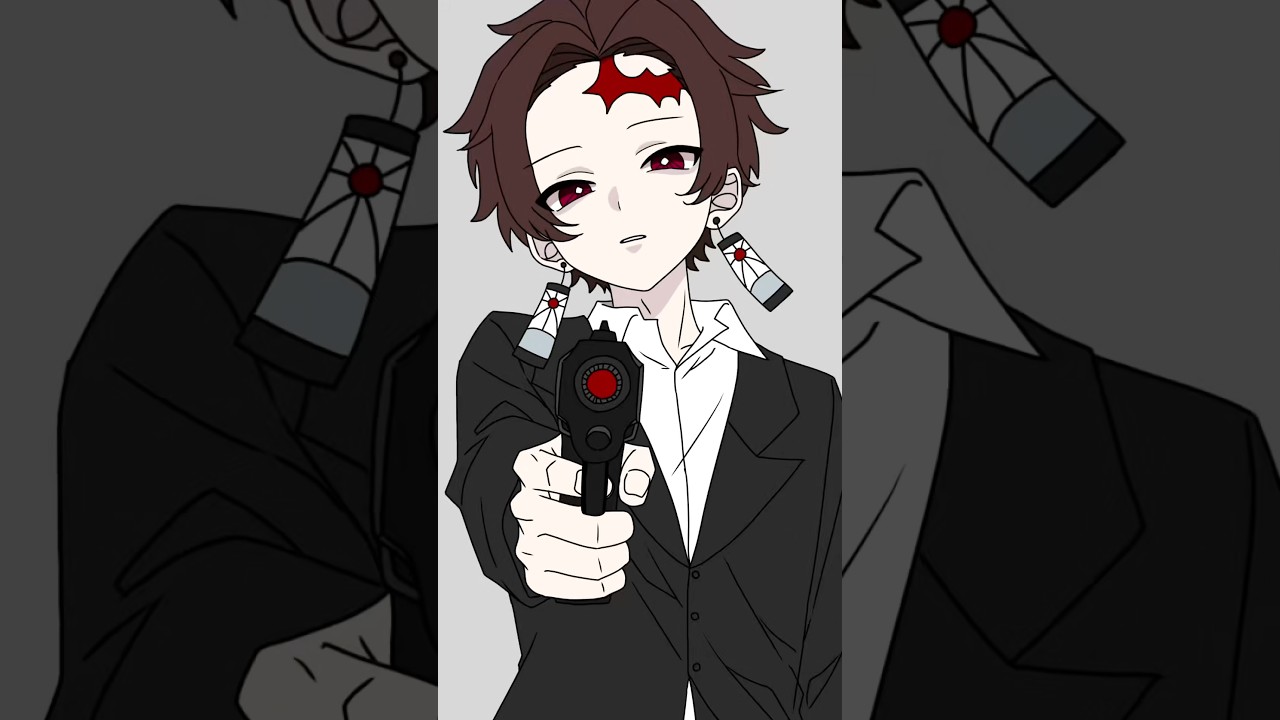 逆バージョン💥🔫#イラスト #鬼滅の刃 #shorts