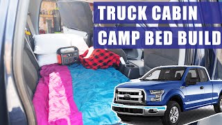 Truck Camper Build - Interior Cabin Truck Camping Bed (2005 Ford F-150)