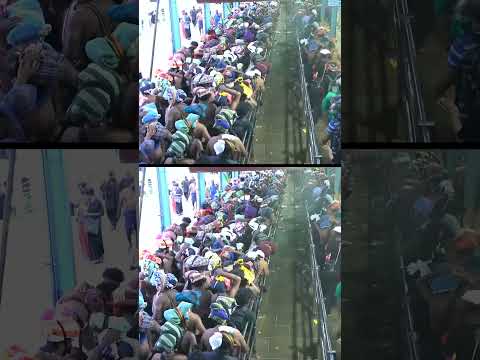 Devotees gather in large number at Kerala's Sabrimala temple