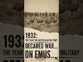 1932: The Year the Australian Military Declared War.. on Emus #wojtek #bears #facts #horror #history