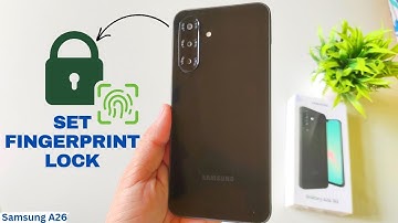 Samsung Galaxy A26 5g vingerafdrukvergrendeling | Vingerafdrukvergrendelingsinstellingen