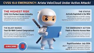CVSS 10.0 EMERGENCY: Your Arista VeloCloud Orchestrator Is Under Active Attack! #cybersecurity