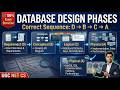 Database Design Phases for UGC NET Computer Science