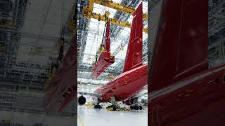 The insane precision of modern aircraft assembly #automation #engineering