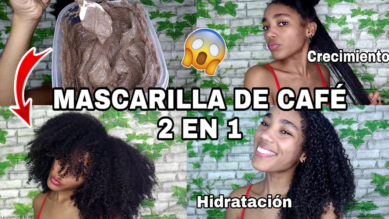 CRECIMIENTO + HIDRATACIÓN CON CAFÉ ☕💦| MASCARILLA CASERA 2 EN 1 PARA PELO AFRO RESECO|Rachell Santos