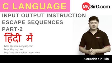 #4 Input Output Instruction in C Language  Part-2 | Hindi