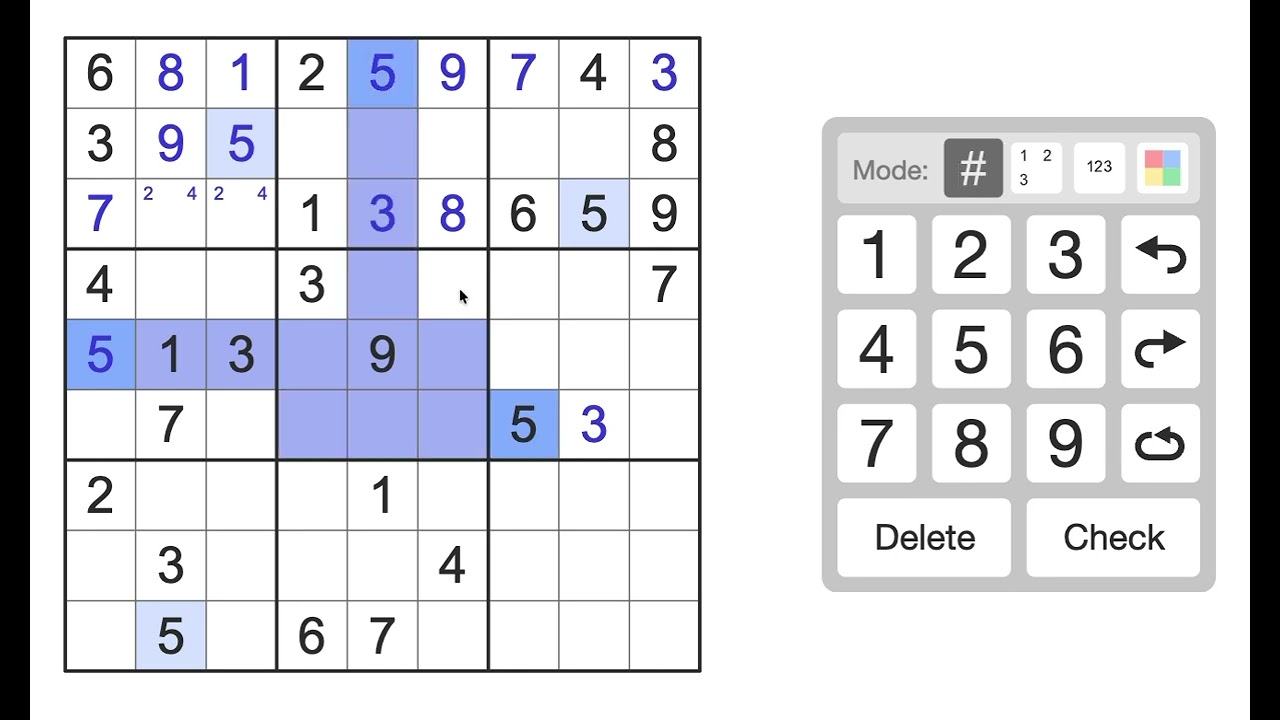 Sudoku Logical Deduction Techniques
